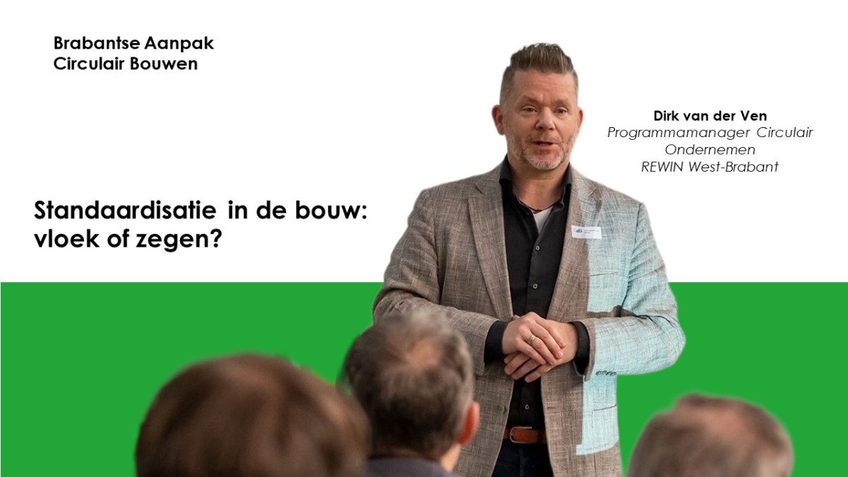 Foto van Dirk van der Ven, programmamanager Circulaire Ondernemen bij REWIN West-Brabant